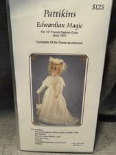 Pattikins Kit Edwardian Magic Dress Kit Pattern Fabric Notions NIP