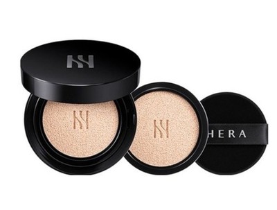 HERA New Black Cushion Foundation SPF34 PA++ 15g + Refill 15g Matte K-Beauty