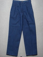 RG17401 DS VINTAGE 1970s  WRANGLER  RELAXED FIT WOMENS JEANS sz15x32 DARK BLUE