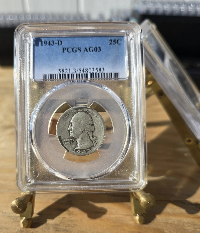 1943-D Washington Quarter-PCGS AG03 - Image 3 of 4