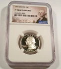 1992-S 25c SILVER NGC PF70UCAM WASHINGTON QUARTER PROOF ULTRA CAMEO PR 70 DC