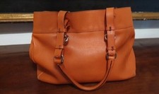 Orange Ledertasche Meerjungfrau Milano mit ab...