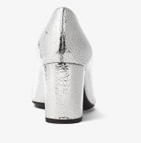 Michael Kors Collection Gigi Crackled Metalicleather Pump Size 38 Original 495 - Foto 3 di 4