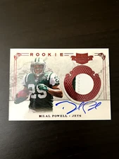 Bilal Powell 2011 Plates & Patches Rookie Patch Autograph /499 #234 RC Auto SP