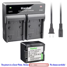 Kastar Battery Rapid Charger for Panasonic CGR-DU14 CGA-DU14 & SDR-H18 SDR-H20