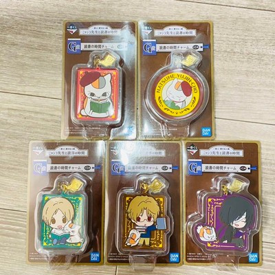 Natsume's Book of Friends Ichiban Kuji Prize G Reading Time Charm 5 set