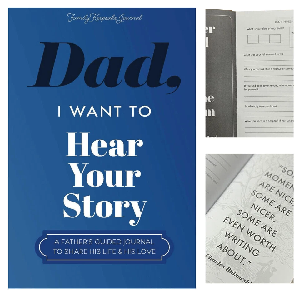 Dad, I Want to Hear Your Story/ Tell Me Your Life Story, Mum Guided Journal Book - image 4 of 4