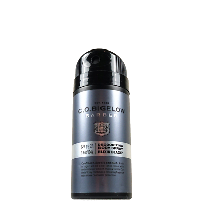 Bigelow Barber Body Spray Elixir Black No 1621 Bath Body Works Deodorant  Mens