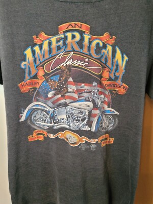 3d emblemHarley-Davidsonイーグル Tシャツ 1987年製 3d emblemHarley-Davidsonイーグル Tシャツ 1987年製 3d