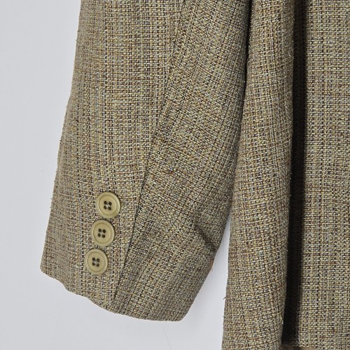 The Territory Ahead Sport Coat Suit Jacket Sand Beige 100% Silk Tweed Fall XL - Picture 5 of 6
