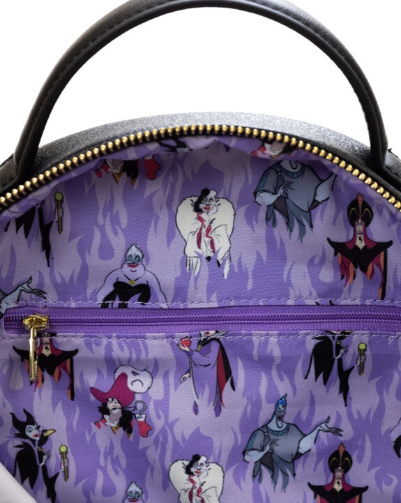 LOUNGEFLY DISNEY VILLAINS PURPLE FLAME MINI BACKPACK NEW | eBay display picture 1