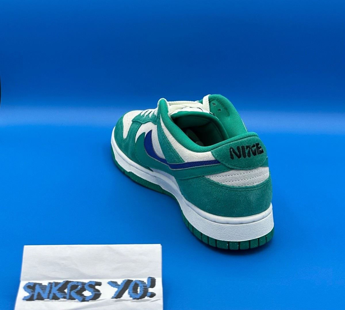 Nike Dunk Low SE 85 CUSTOMIZED Neptune Green DO9457-101 Women Sz 10-Men Sz 8.5 Amazon.com | Nike Womens WMNS Dunk Low DO9457 101 85 - Size  main image 2