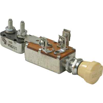 Push-Pull Switch 3 Position 30A 12V Off-On-On with Threaded Tabs ...