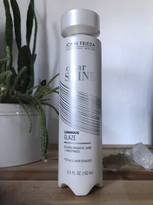 JOHN FRIEDA Clear Shine LUMINOUS GLAZE Shine & Smoothness FOR ALL HAIR TYPES 6.5