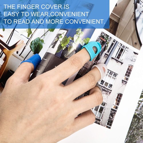 24 Pieces Rubber Fingers Tips Guard with 24 Piece Assortment, Classic Colors - Picture 6 of 6