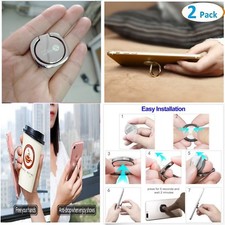 FOR 360 FINGER RING Grip Metal Stand Holder Mount Phones.
