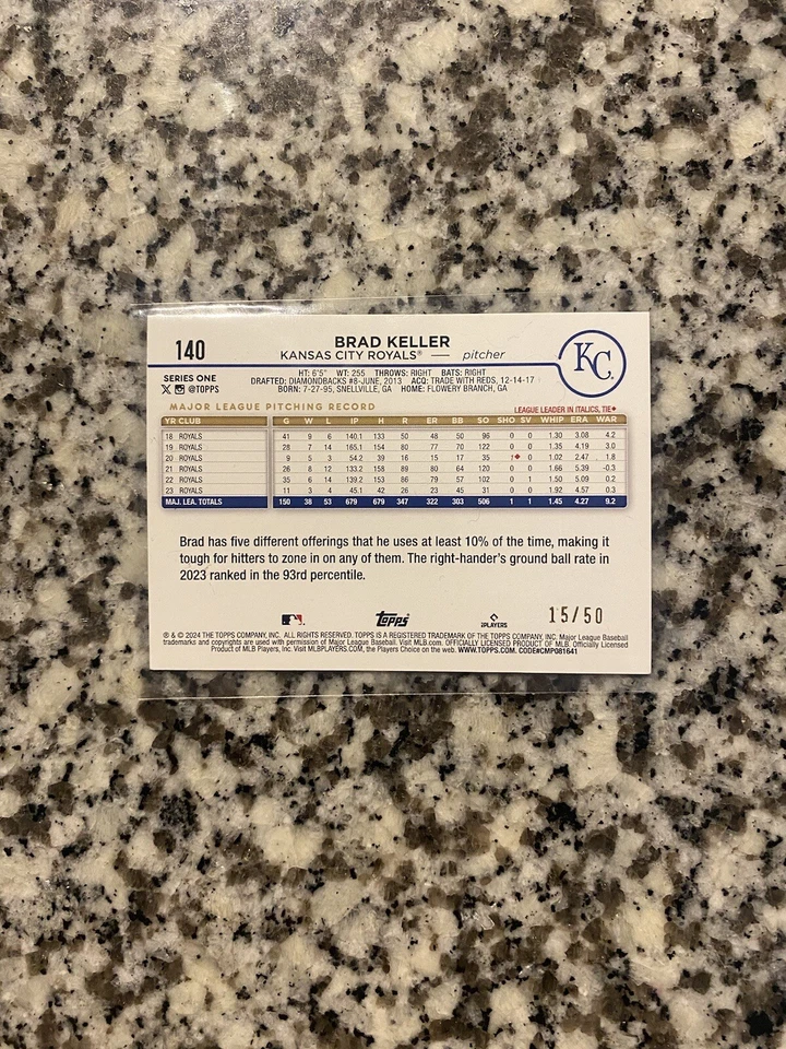 Brad Miller Topps 2024 15/50 Foto 2 de 4