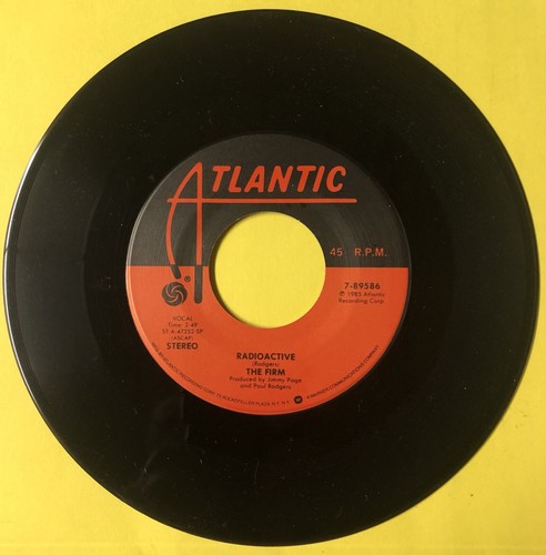 THE FIRM AUTOGRAPH 45 RECORD JIMMY PAGE PAUL ROGERS LED ZEPPELIN BAD COMPANY COA - Picture 7 of 13