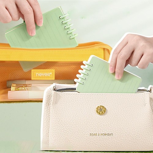 Loose-leaf Mini Notebook A7 Memo Pad Cartoon Pocket Notebook Student - Picture 9 of 20