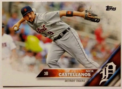 2016 Topps Baseball Card Nick Castellanos 3B Third Base Detroit Tigers No.253
