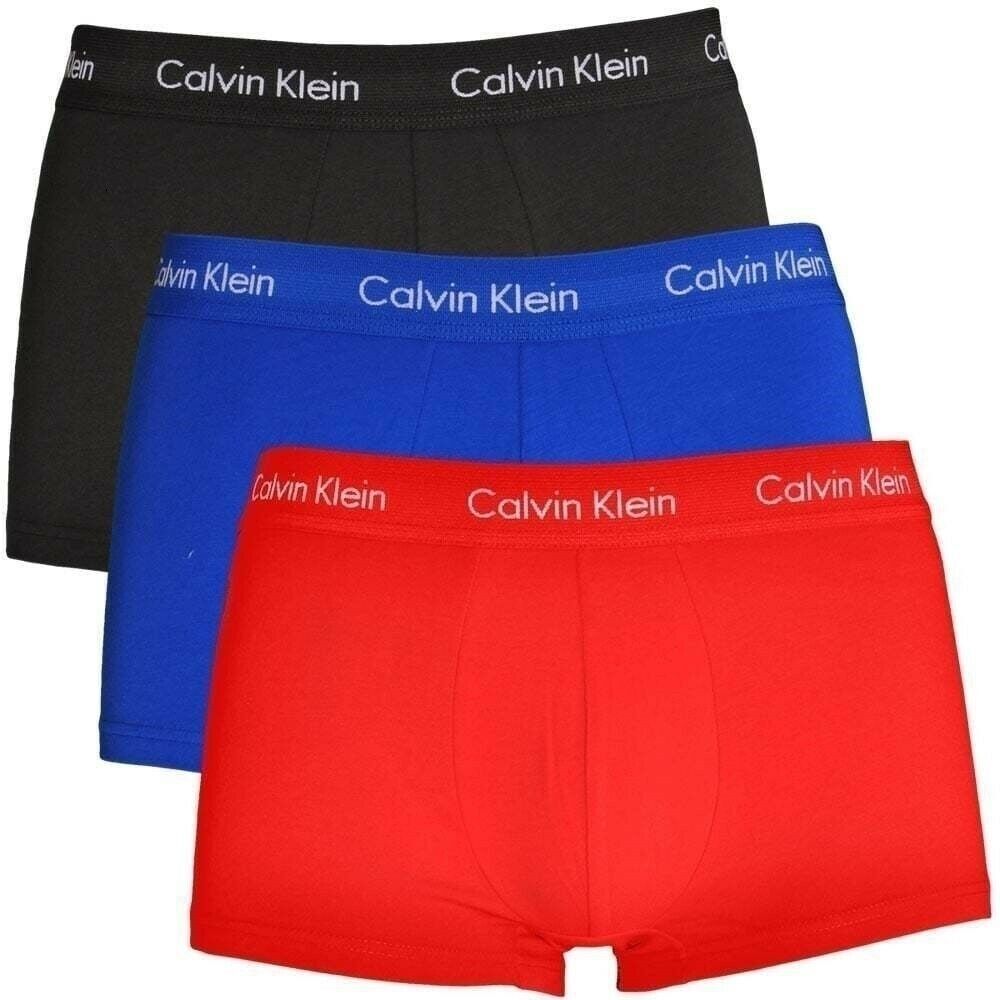 CALVIN KLEIN MENS BOXERS TRUNKS 3 PACK SHORTS LOW RISE BOXERS CK SIZE S