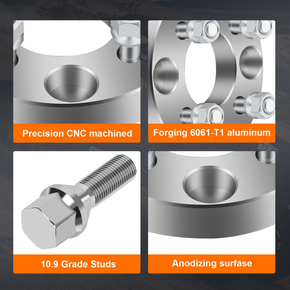 4x4,5/4x114. Adaptadores de roda para 4x100 para Honda Accord Acura TL CL Legend 4X 1" - Imagem 3 de 4