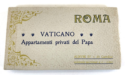 Vintage Vaticano: Appartamenti Privati del Papa Roma Buch mit 20 Postkarten sehr guter Zustand