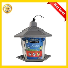 Pennington Earth Smart, Gray Plastic, Hopper Wild Bird Feeder, 2.5 lb. Capacity