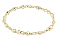 Enewton Hope Unwritten 2mm 4mm 14kt Gold-filled Beads Stretch Stack Bracelet New