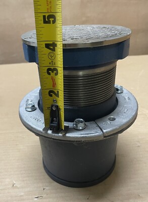 NEW Zurn 4” adjustable cast iron floor clean out assembly with