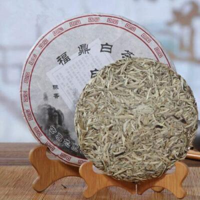 Chinese Fuding White Tea Silver Needle Bai Hao Yin Zhen Tea Cake 300g Big Leaf