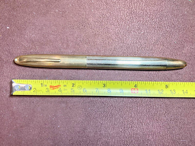 SHEAFFER FULL GOLD FILLED CREST SNORKEL FOUNTAIN PEN