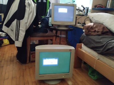 Two Samsung CRT Monitors