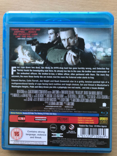 Colin Farrell Edward Norton Pride and Glory 2008 Crooked Cop Drama UK Blu- ray for sale online | eBay