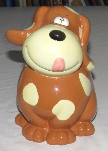 Comic Dog Ceramic Coin Piggy Bank 8 inches tall