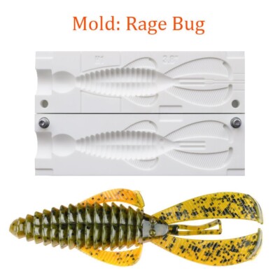Mold Bug Craw Soft Plastic Fishing Lure Bait Making 4" | eBay
