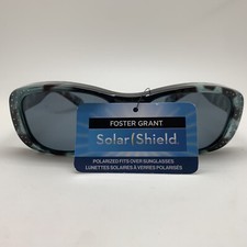FOSTER GRANT Solar Shield SS FO 065 TEL SMK Teal Fits Over SUNGLASSES