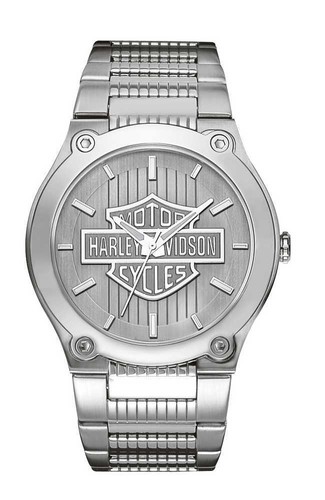 Harley-Davidson Uomo Bulova Bar \u0026 Shield Orologio da polso 76A134 | eBay