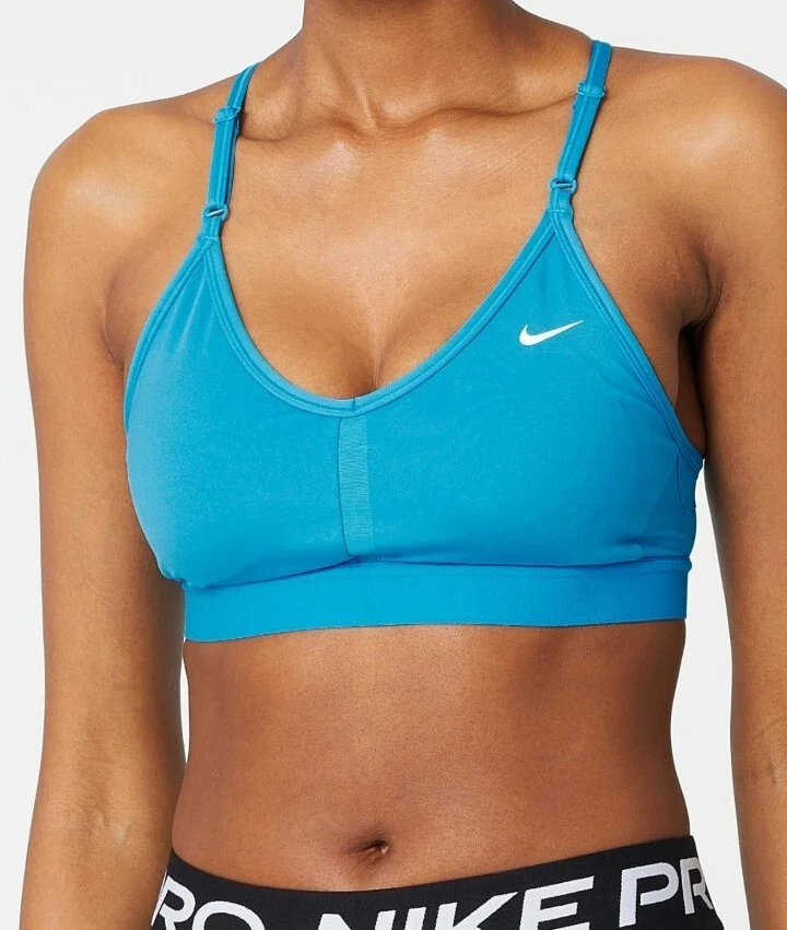 Nike Indy Logo Bra White/Black/White XL