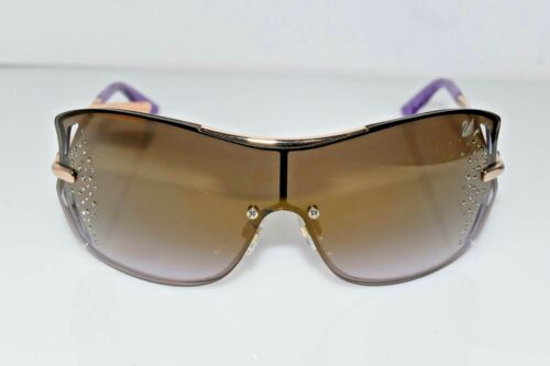 New Swarovski Cole SW 41 28G 136 Gold Purple Mirrored Oversized 125 Sunglasses - Picture 1 of 5