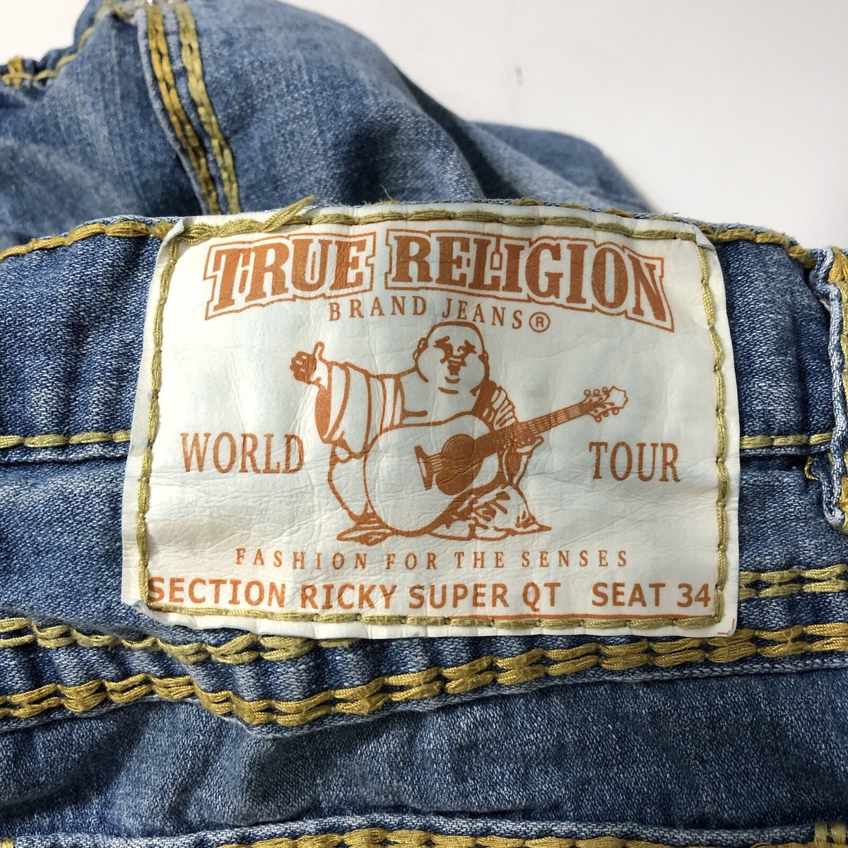 True Religion Ricky Super QT Jeans Size 36 Vintage Made In True Religion Ricky Super QT Jeans Size 36 Vintage Made In