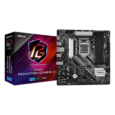 ASRock Z590M PHANTOM GAMING 4 Mainboard - Motherboard m-ATX Z590 LGA1200 2x M.2