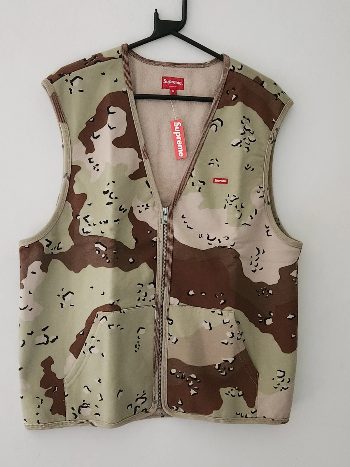 Gilet sweat zippé FW20 Supreme taille M puce chocolat camouflage neuf avec étiquette