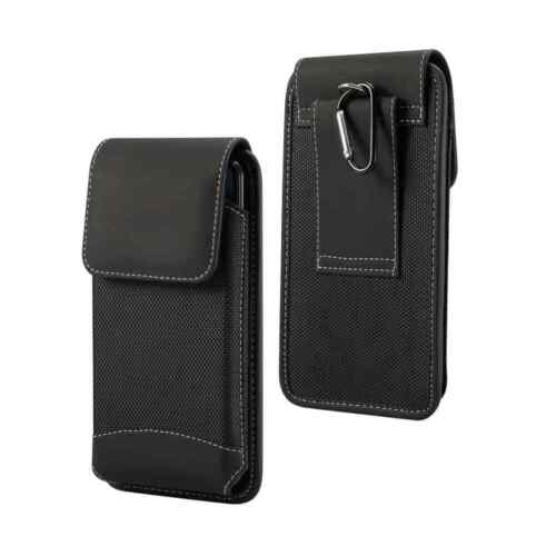 Belt Case for UMIDIGI S2 Lite Cover Vertical Leather & Nylon - Picture 1 of 6