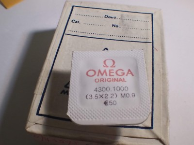 Omega crown 4300.1000, 3.5mm x 2.2mm, M0.90 (tap 10) NEW/Sealed. S/S (white)