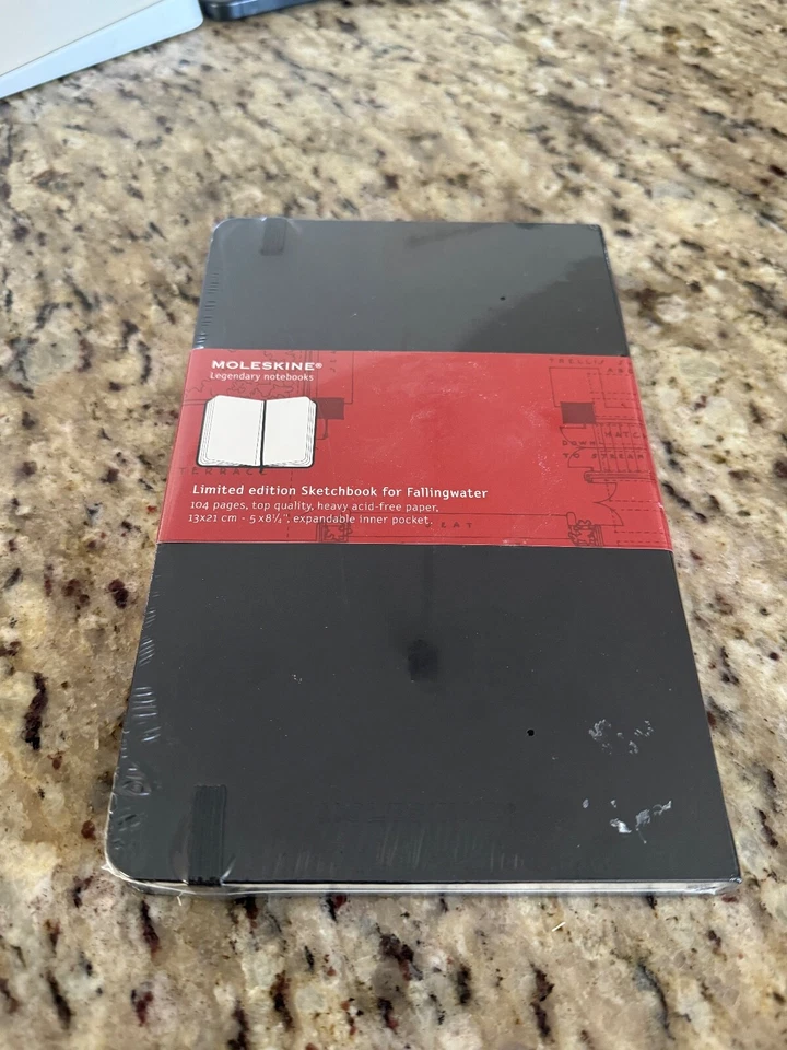 OUT OF PRINT RARE Fallingwater Moleskine Frank Lloyd Wright notebook sketchbook - Image 2 of 2