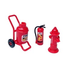 3PC 1:12 Scale Dollhouse Miniatures Fire Extinguisher Fire Hydrant Accessory Toy