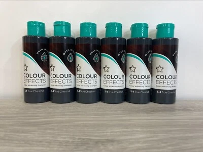 Superdrug Colour Effects Enhancing Shampoo 100ml True Chestnut 5.4 - Boxes of 6
