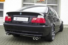 FOX Sportauspuff rechts links je 2x76mm eingerollt gerade für BMW E46 316 318