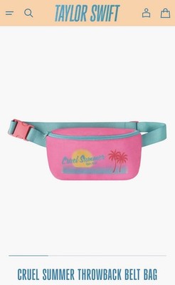 Taylor Swift Cruel Summer Throwback Belt Bag OFFICIAL merch SOLD OUT. SEALED.